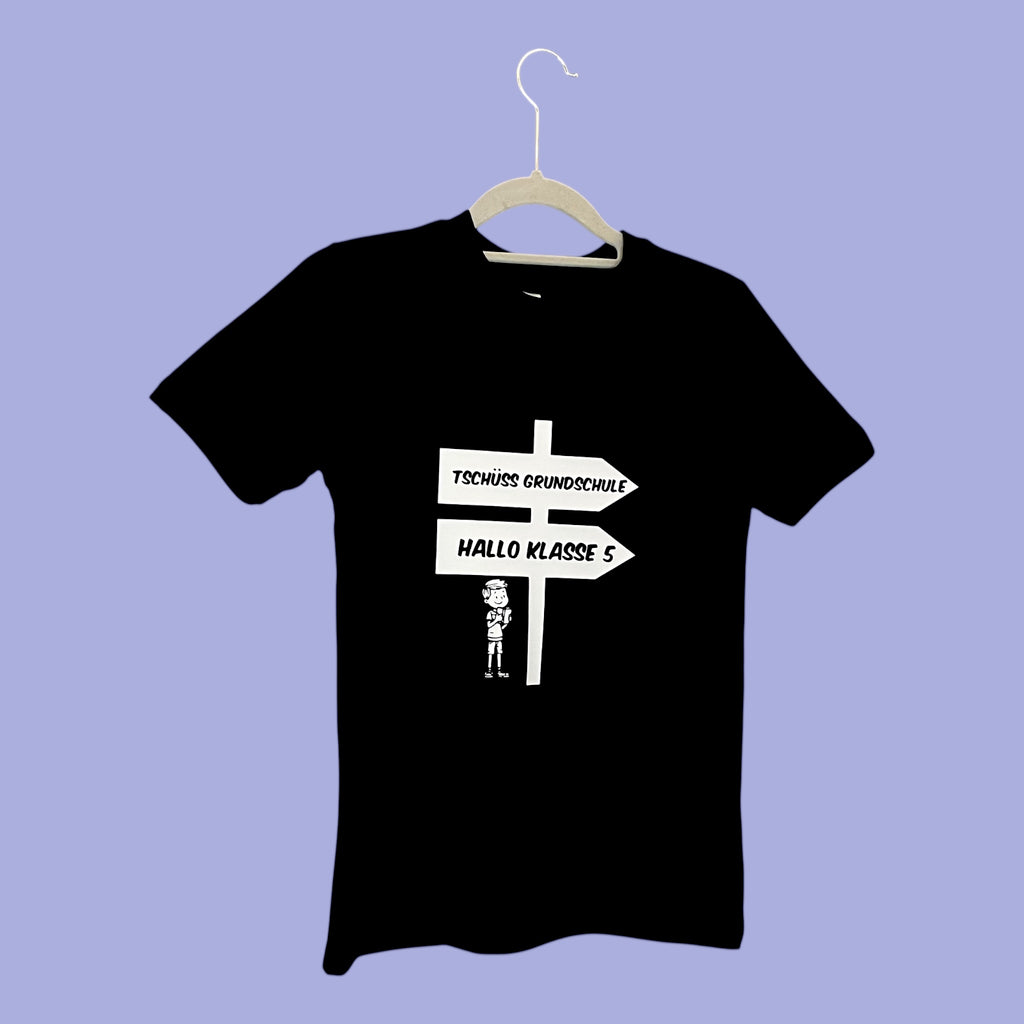 Grundschulabschluss T-Shirt „Tschüss Grundschule Hallo Klasse 5“