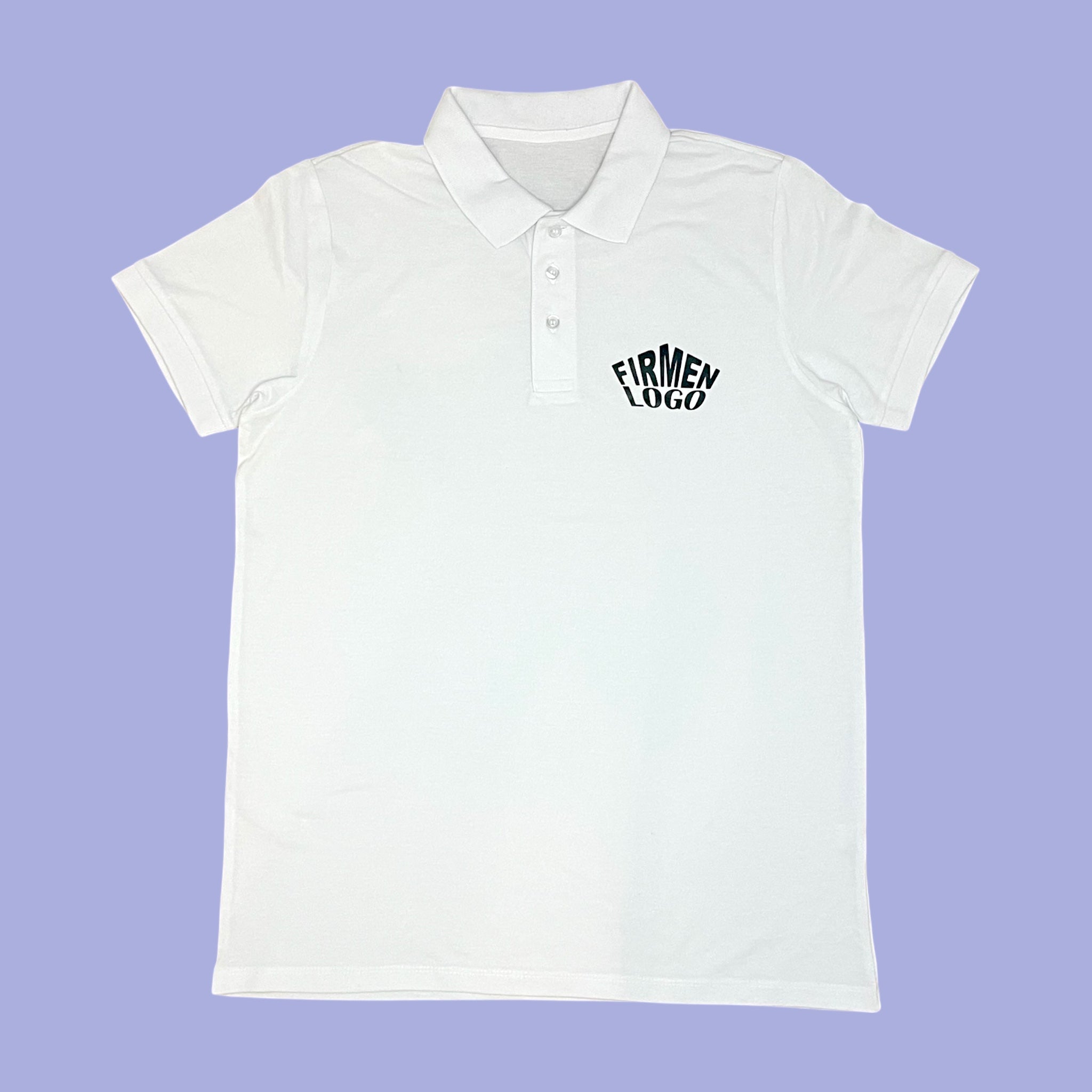 Weißes Damen Poloshirt personalisiert mit Firmenlogo