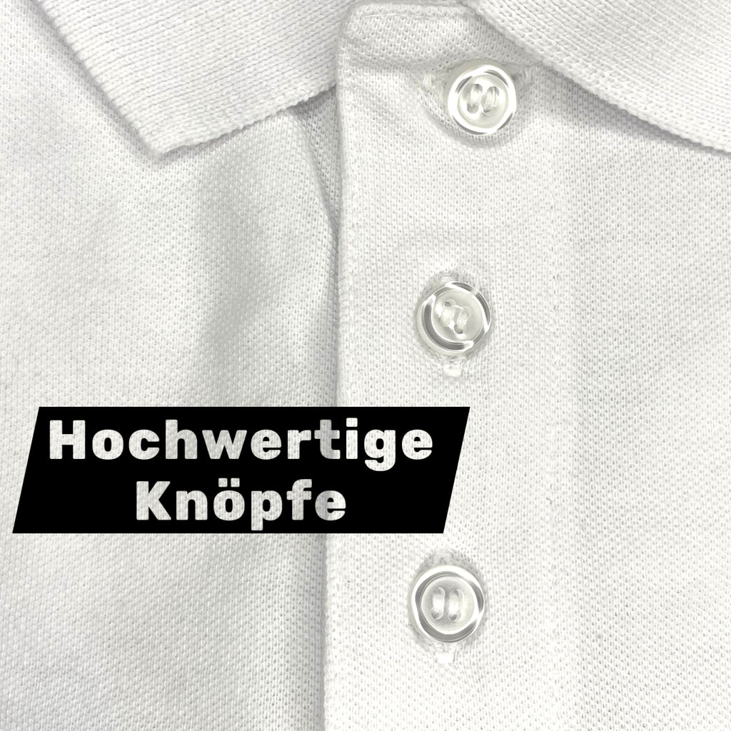Weißes Damen Poloshirt personalisiert mit Firmenlogo