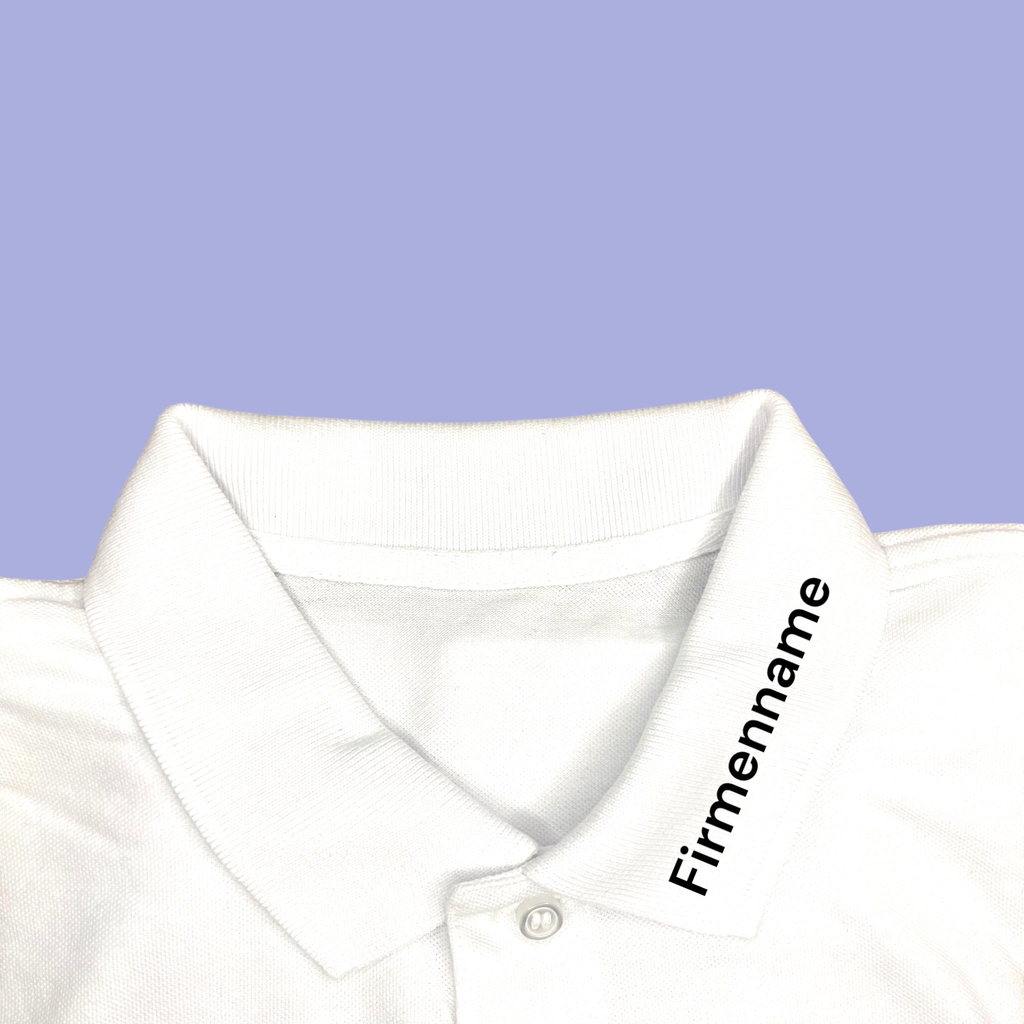Weißes Damen Poloshirt personalisiert mit Firmenlogo