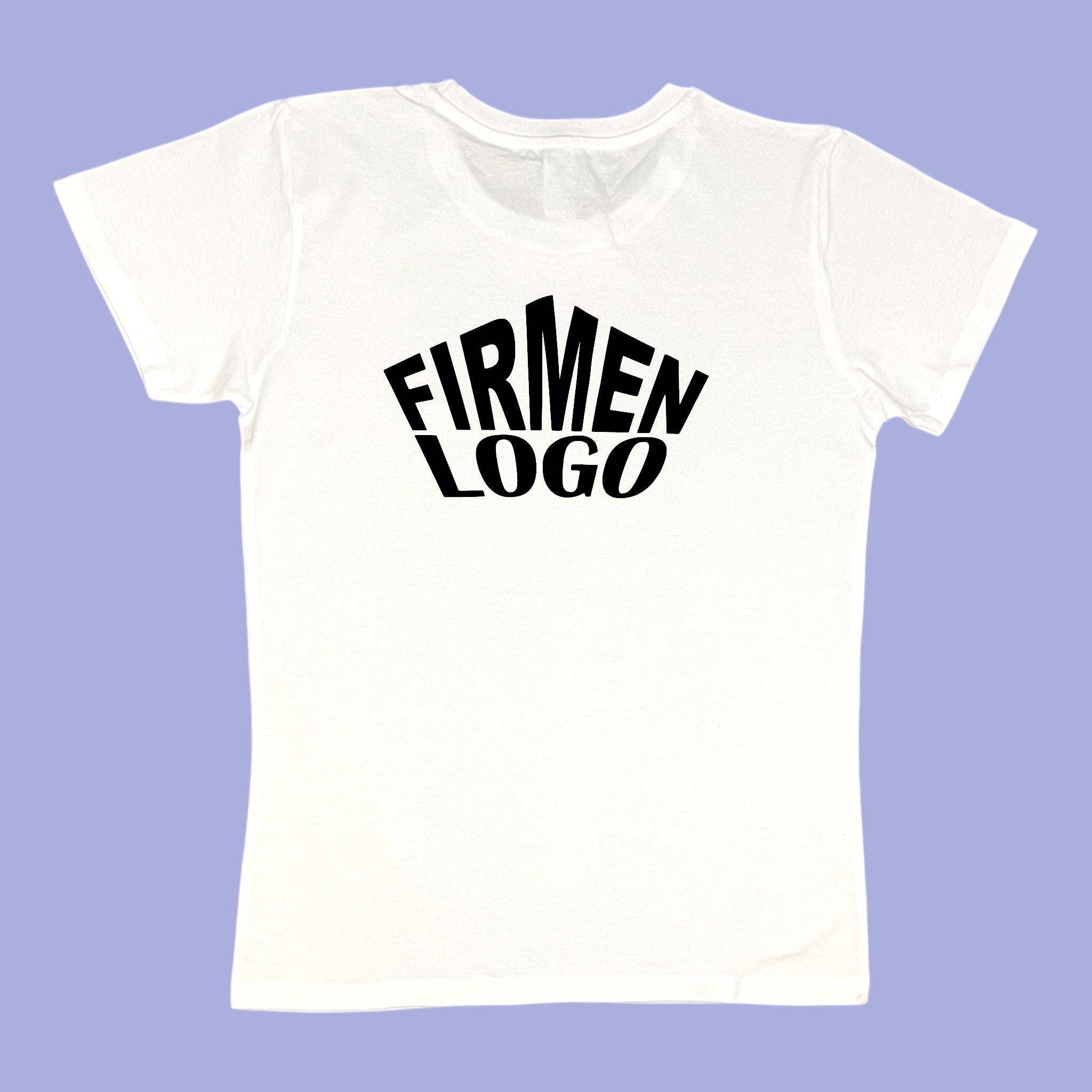 Weißes Damen T-Shirt personalisiert mit Firmenlogo
