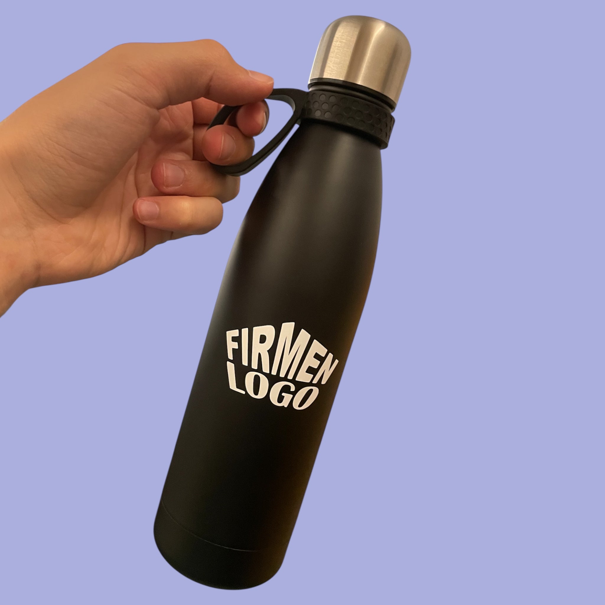 Personalisierte Edelstahl-Trinkflasche 700 ml mit Firmenlogo