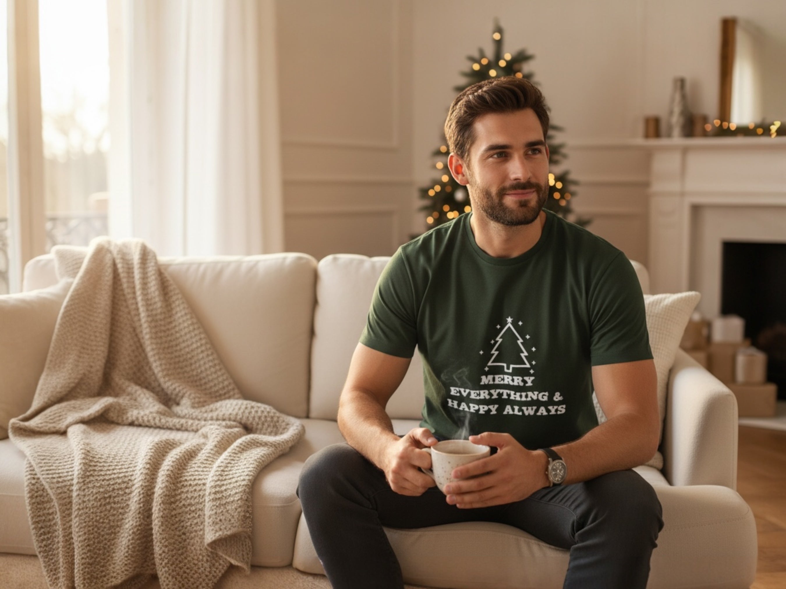 Merry Everything & Happy Always Weihnachts Herren T-Shirt