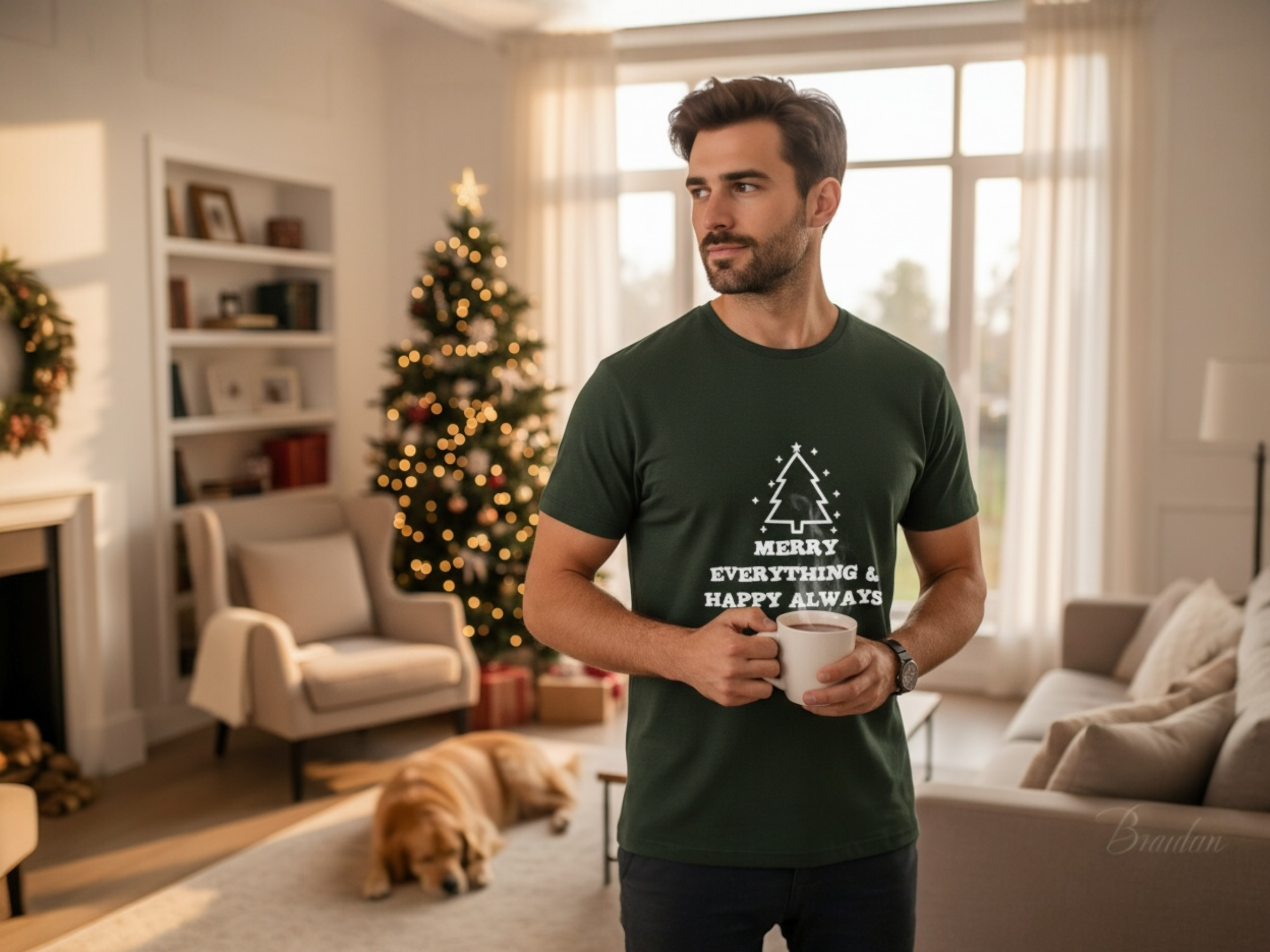Merry Everything & Happy Always Weihnachts Herren T-Shirt