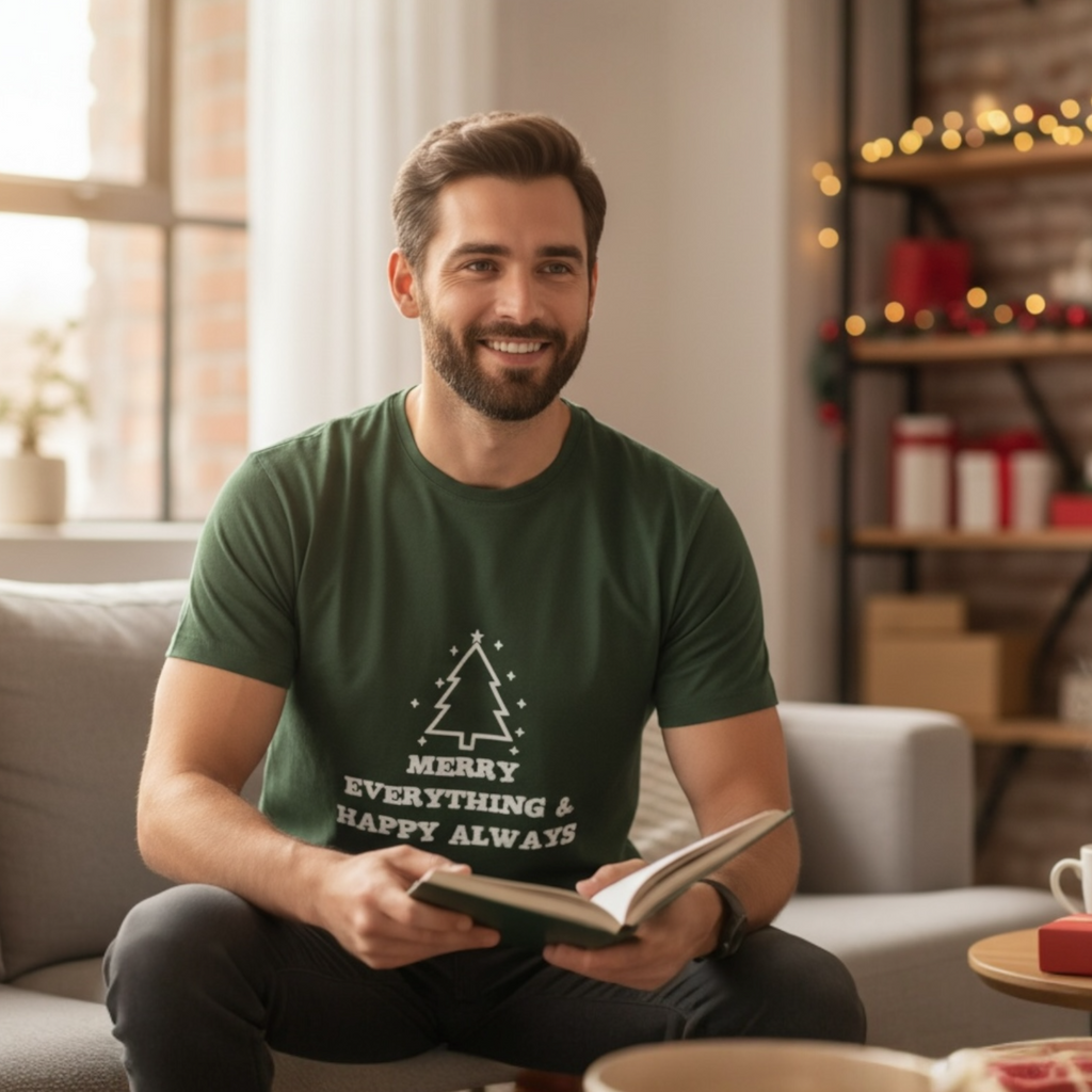 Merry Everything & Happy Always Weihnachts Herren T-Shirt
