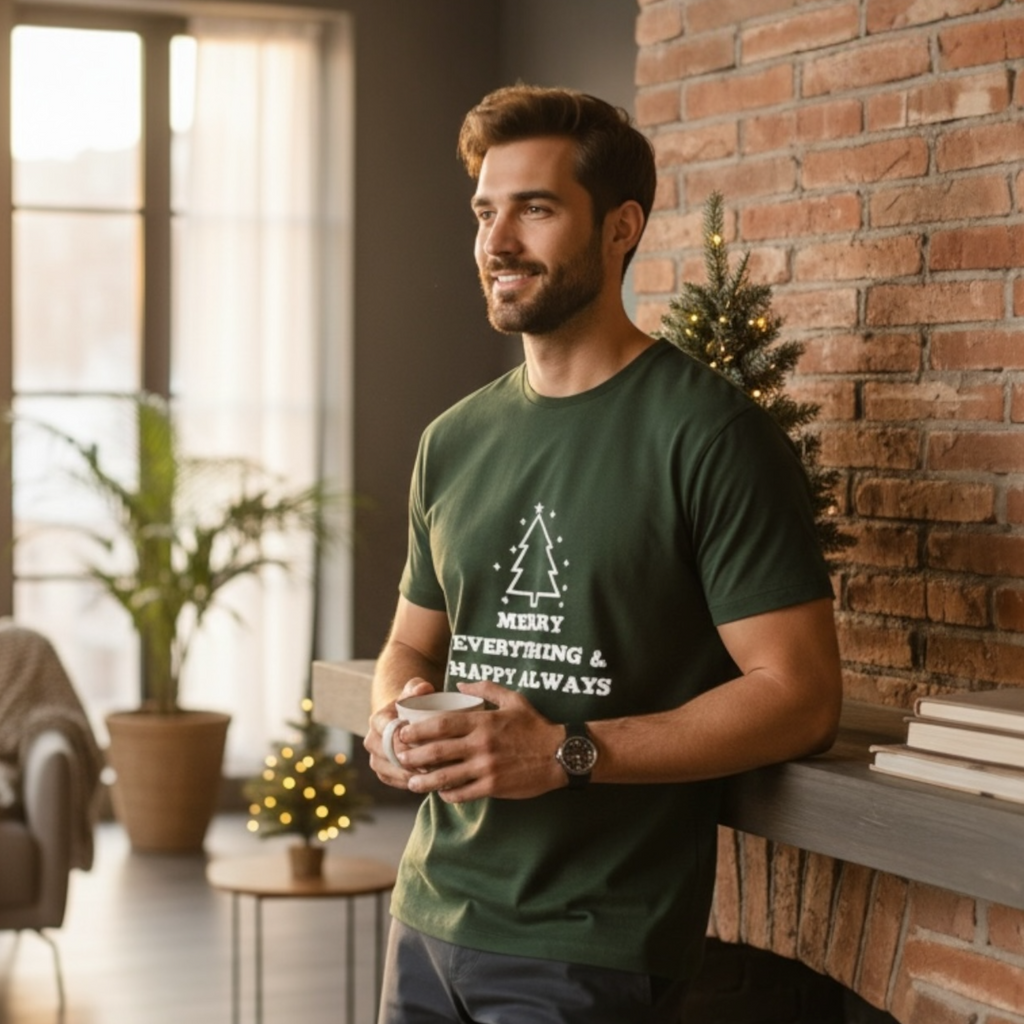 Merry Everything & Happy Always Weihnachts Herren T-Shirt