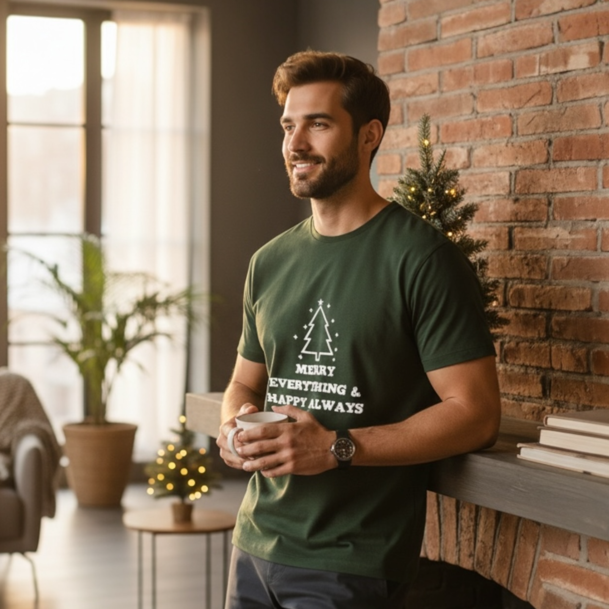 Merry Everything & Happy Always Weihnachts Herren T-Shirt