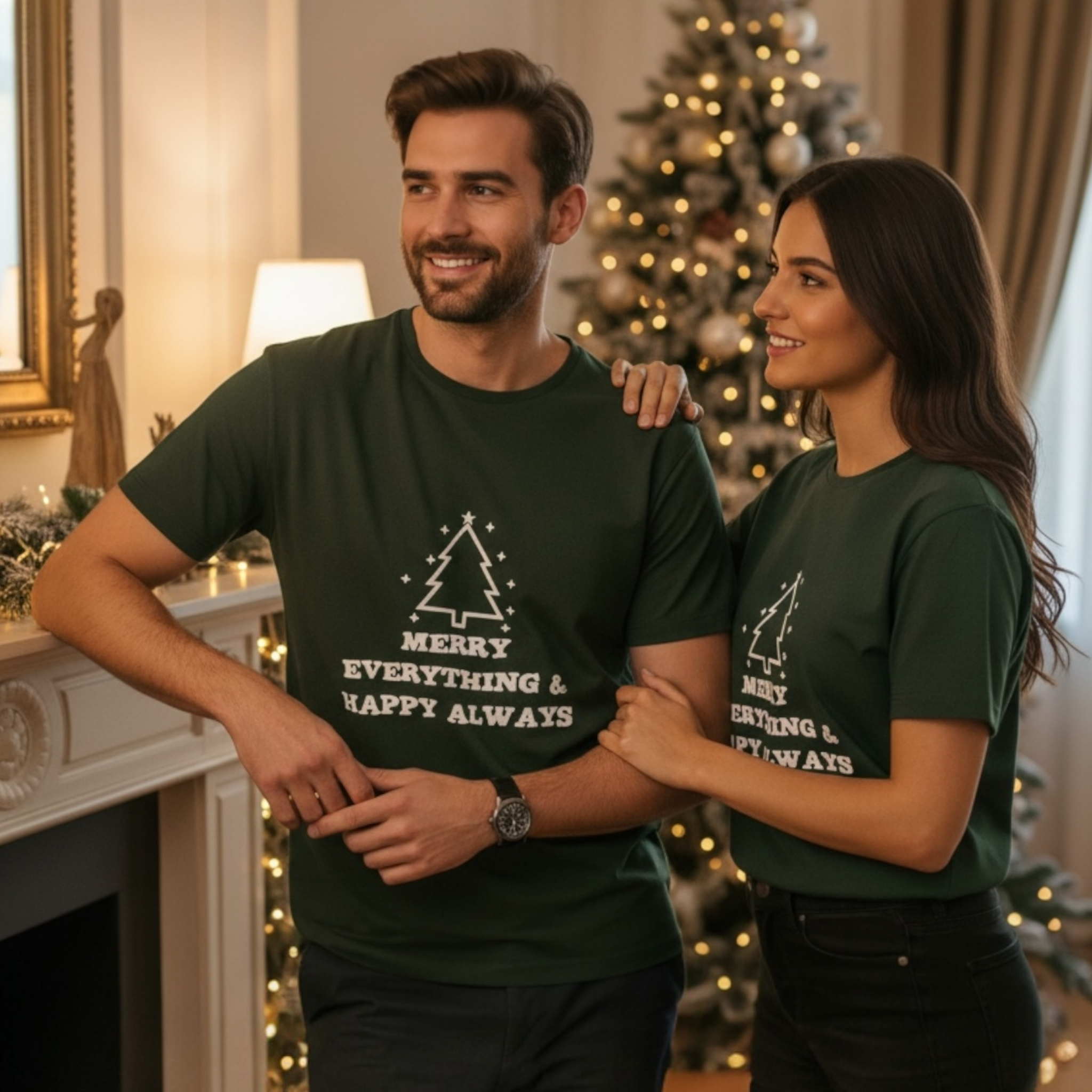 Merry Everything & Happy Always Weihnachts Herren T-Shirt