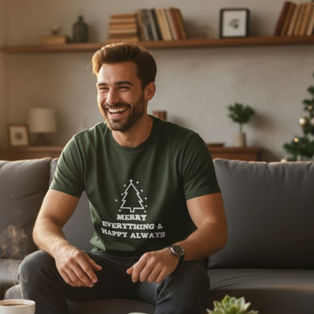 Merry Everything & Happy Always Weihnachts Herren T-Shirt