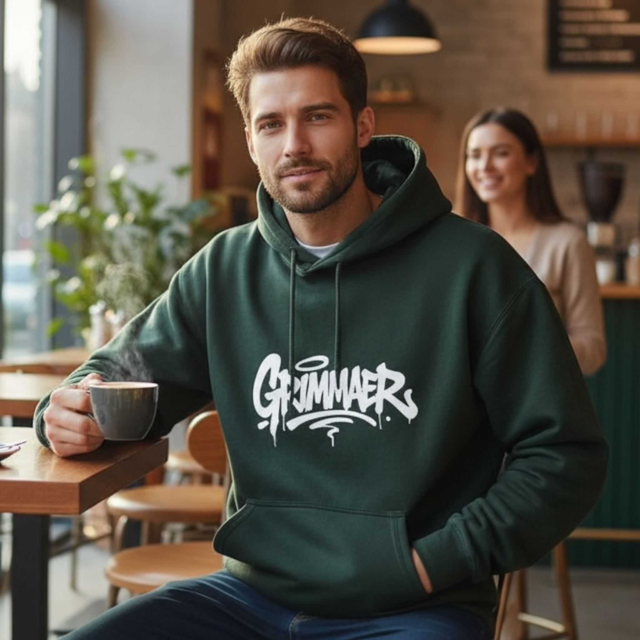 Hoodie Personalisiert mit deinem Stadt-Name Graffiti Style