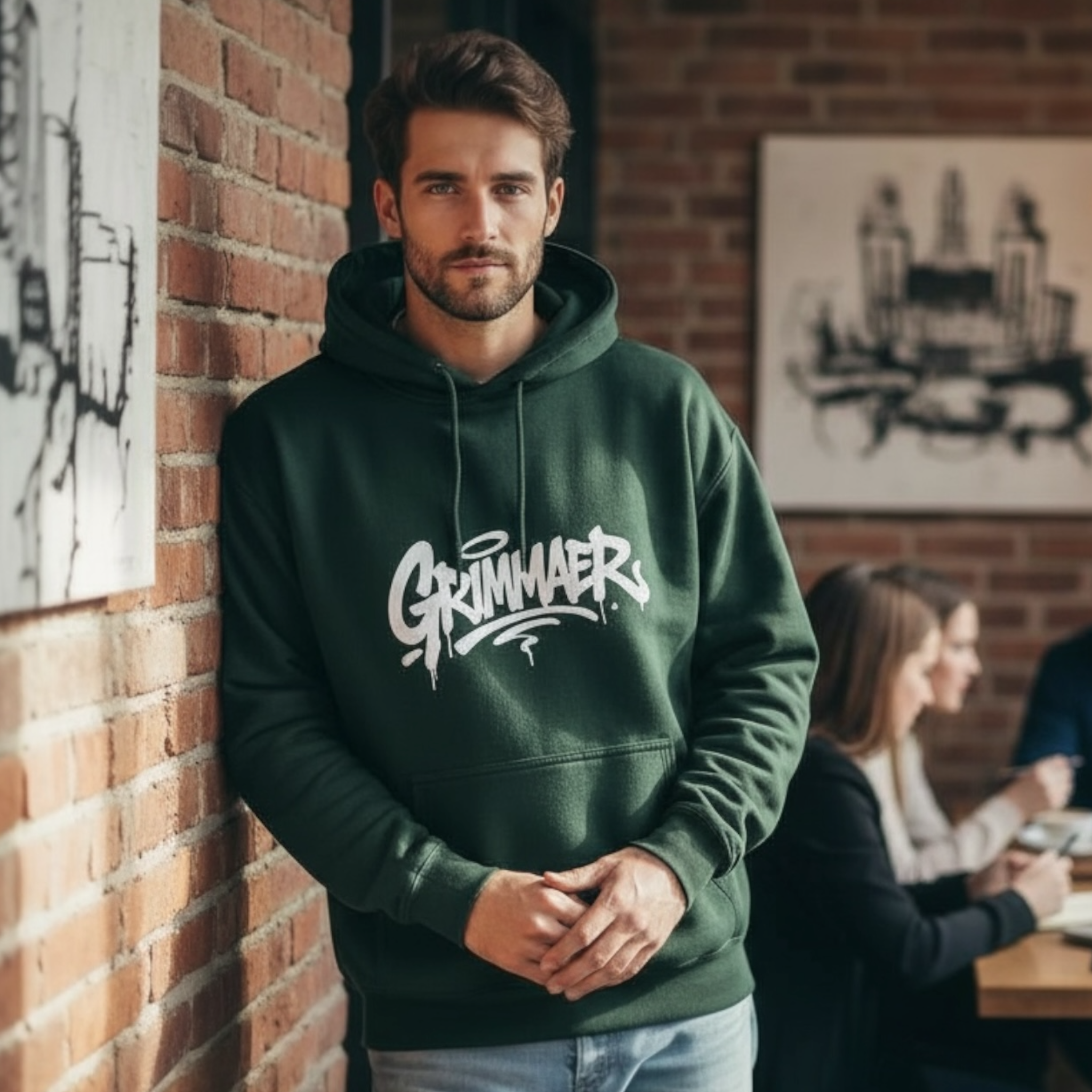 Hoodie Personalisiert mit deinem Stadt-Name Graffiti Style