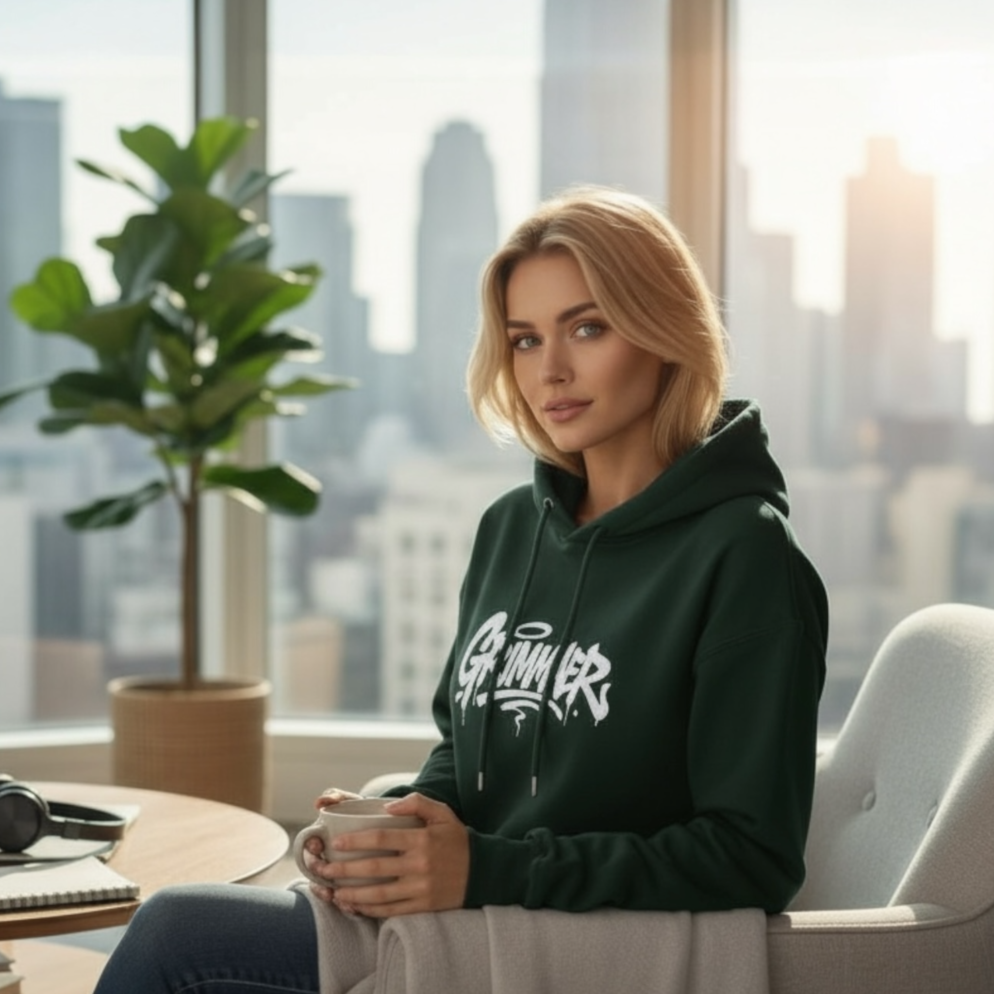 Hoodie Personalisiert mit deinem Stadt-Name Graffiti Style