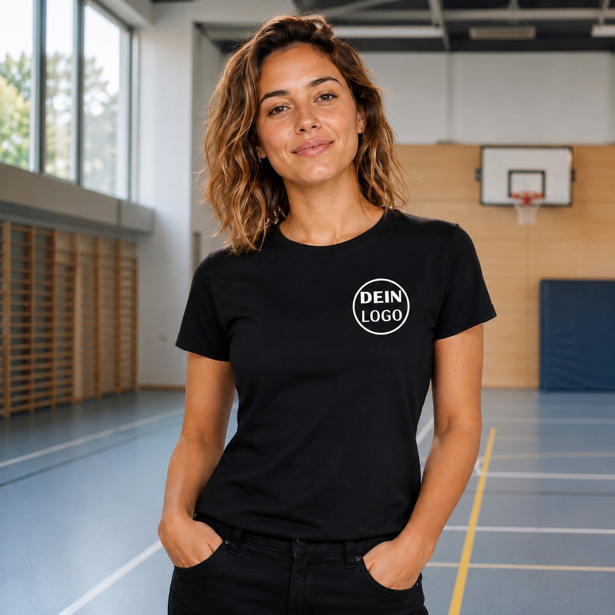 Vereins T-Shirt personalisiert mit Logo für Frauen