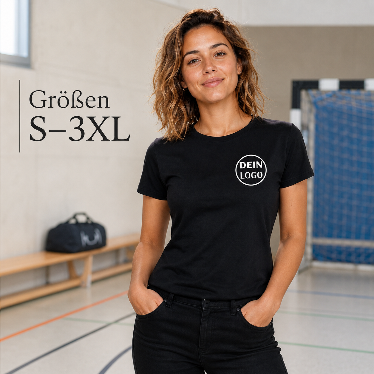 Vereins T-Shirt personalisiert mit Logo für Frauen