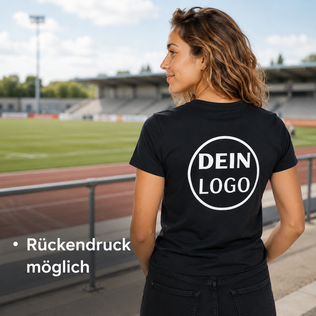 Vereins T-Shirt personalisiert mit Logo für Frauen
