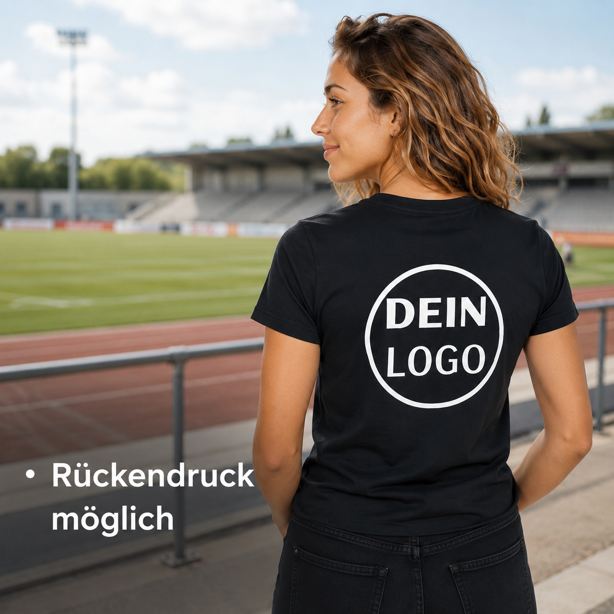 Vereins T-Shirt personalisiert mit Logo für Frauen