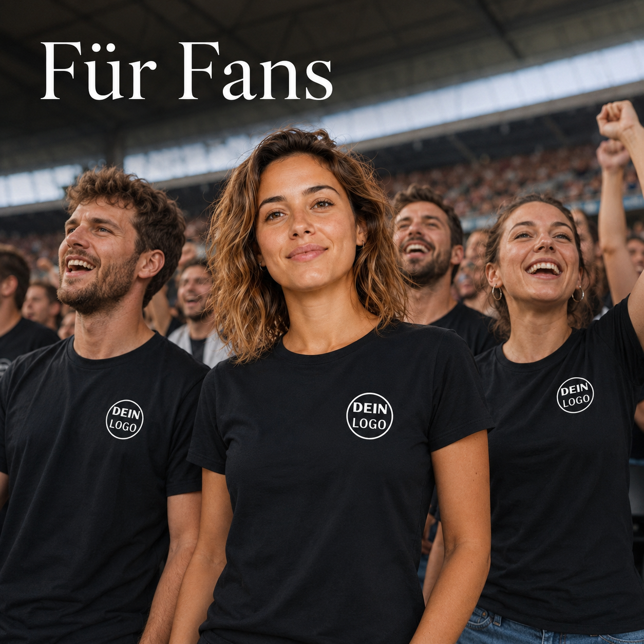 Vereins T-Shirt personalisiert mit Logo für Frauen