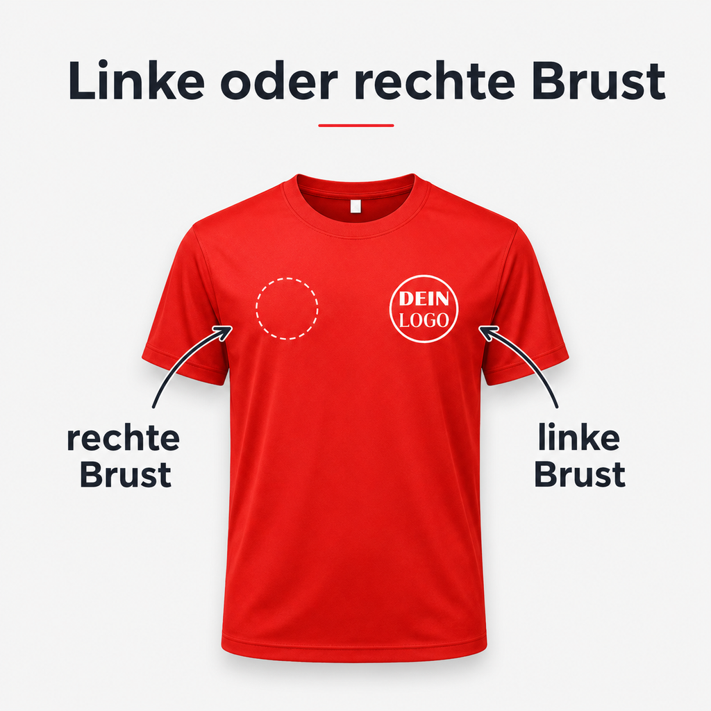 Kinder Trainingsshirt personalisiert mit Vereinslogo