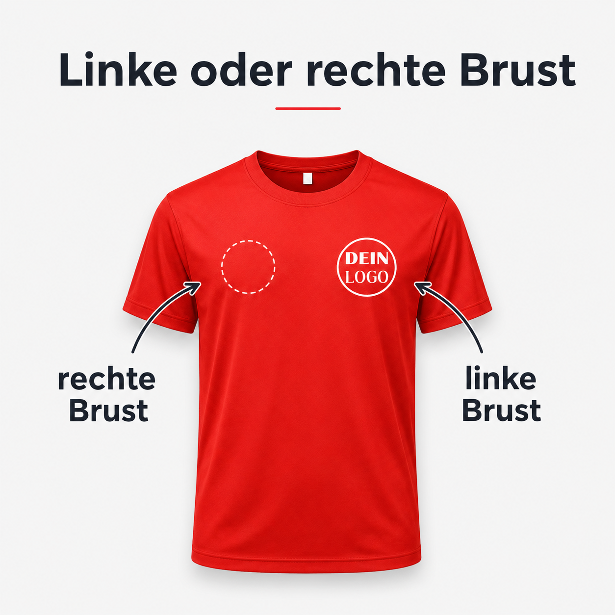 Kinder Trainingsshirt personalisiert mit Vereinslogo