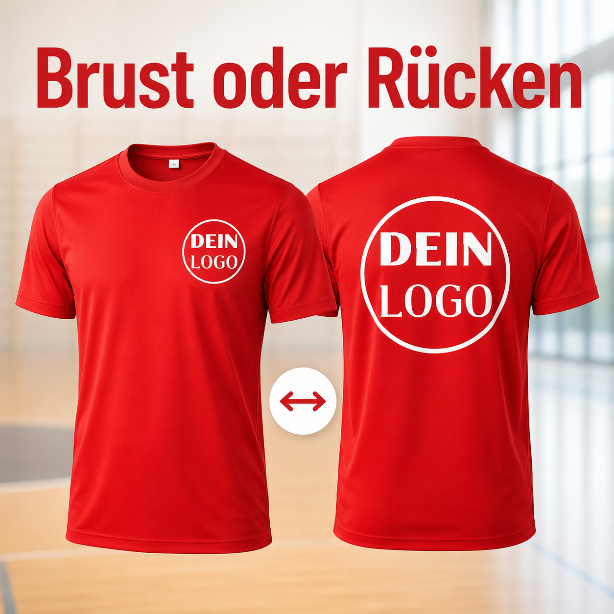 Kinder Trainingsshirt personalisiert mit Vereinslogo