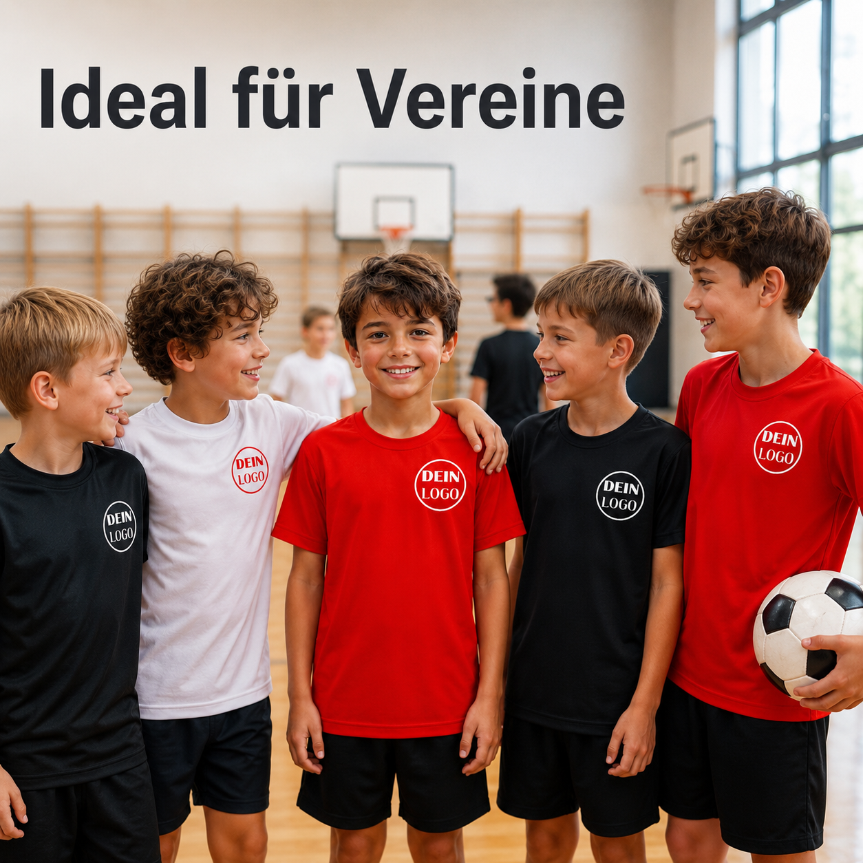 Kinder Trainingsshirt personalisiert mit Vereinslogo