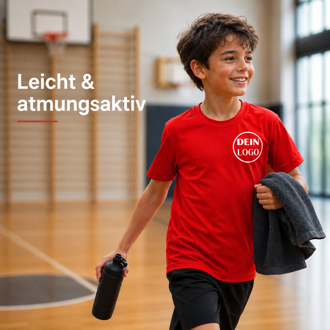 Kinder Trainingsshirt personalisiert mit Vereinslogo