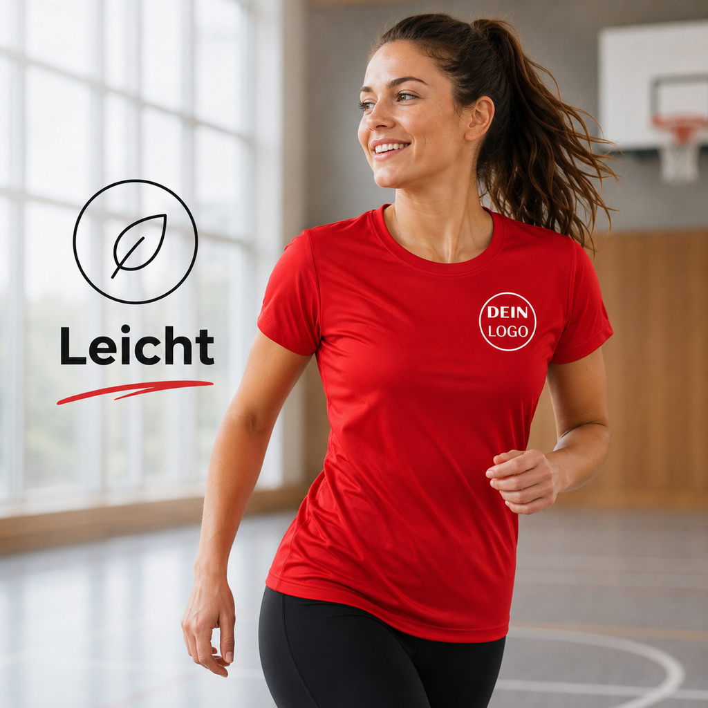 Frauen Trainingsshirt personalisiert mit Vereinslogo