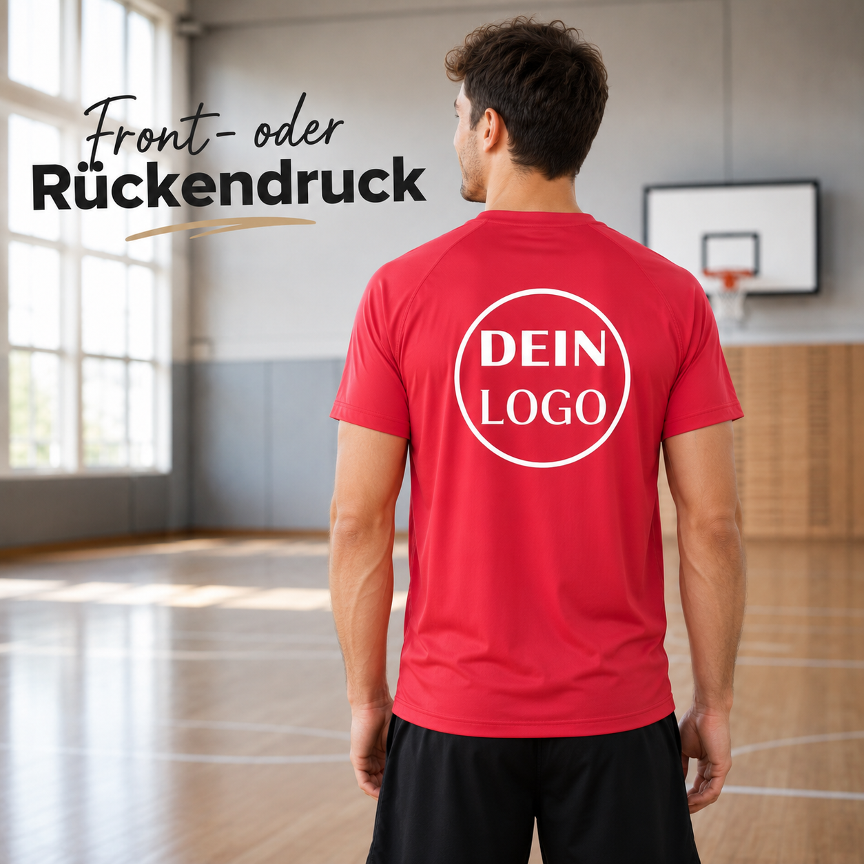 Männer Trainingsshirt personalisiert mit Vereinslogo
