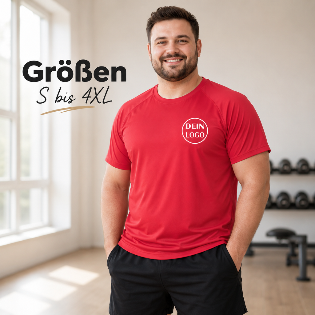 Männer Trainingsshirt personalisiert mit Vereinslogo