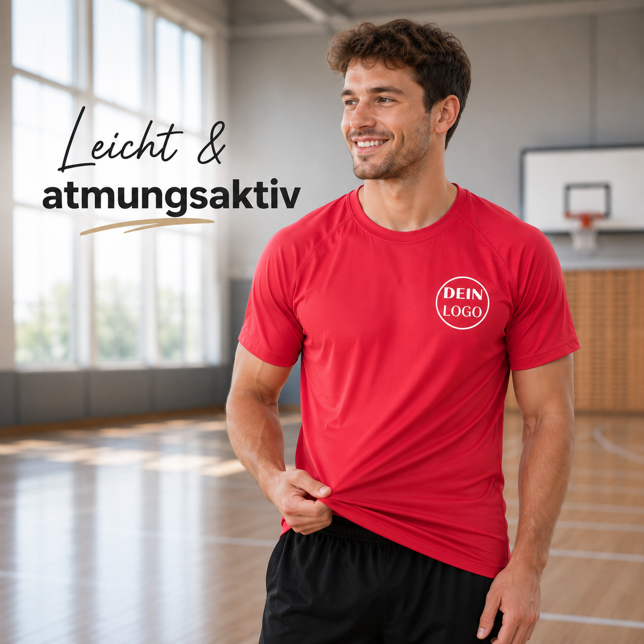 Männer Trainingsshirt personalisiert mit Vereinslogo