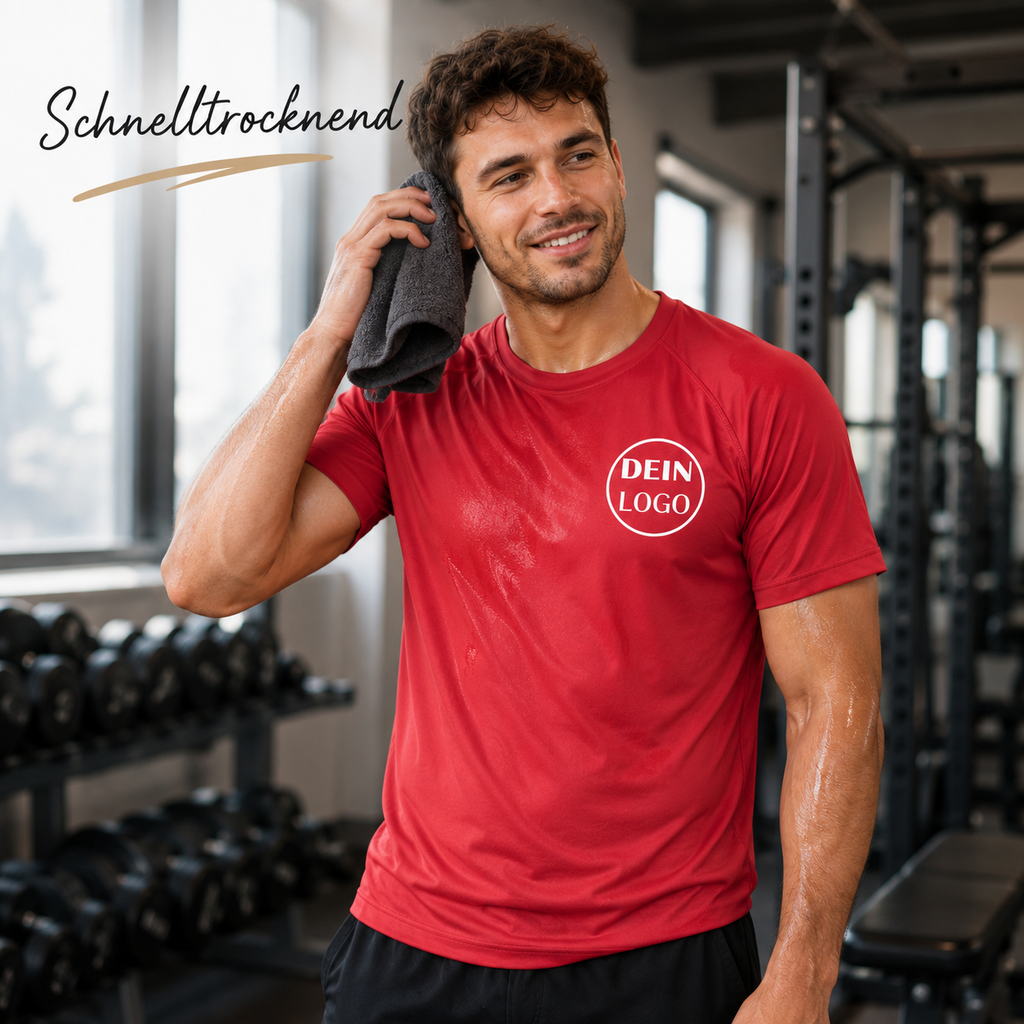 Männer Trainingsshirt personalisiert mit Vereinslogo