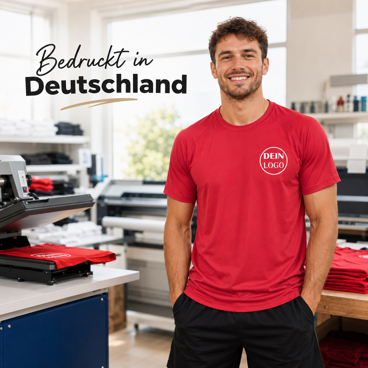 Männer Trainingsshirt personalisiert mit Vereinslogo