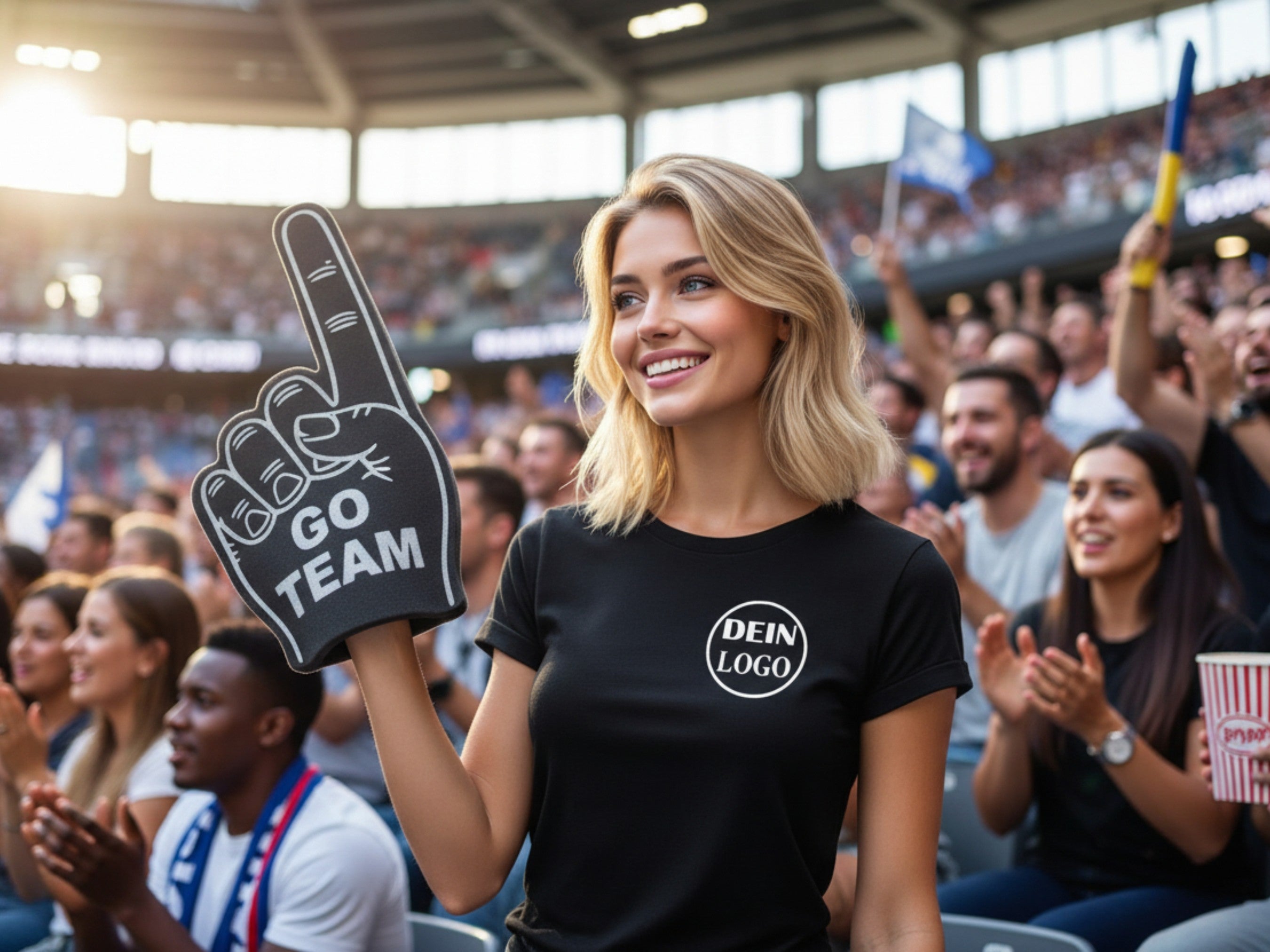 Vereins T-Shirt personalisiert mit Logo für Frauen