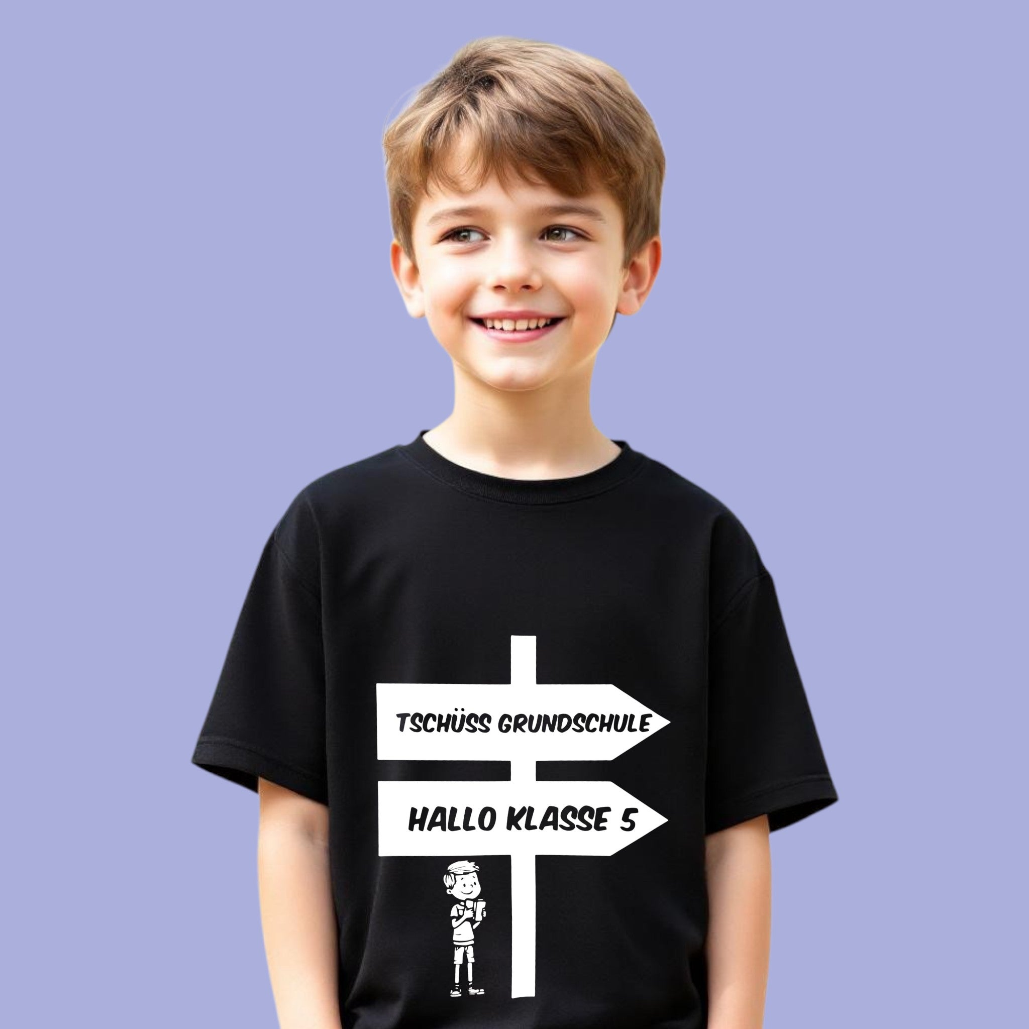Grundschulabschluss T-Shirt „Tschüss Grundschule Hallo Klasse 5“