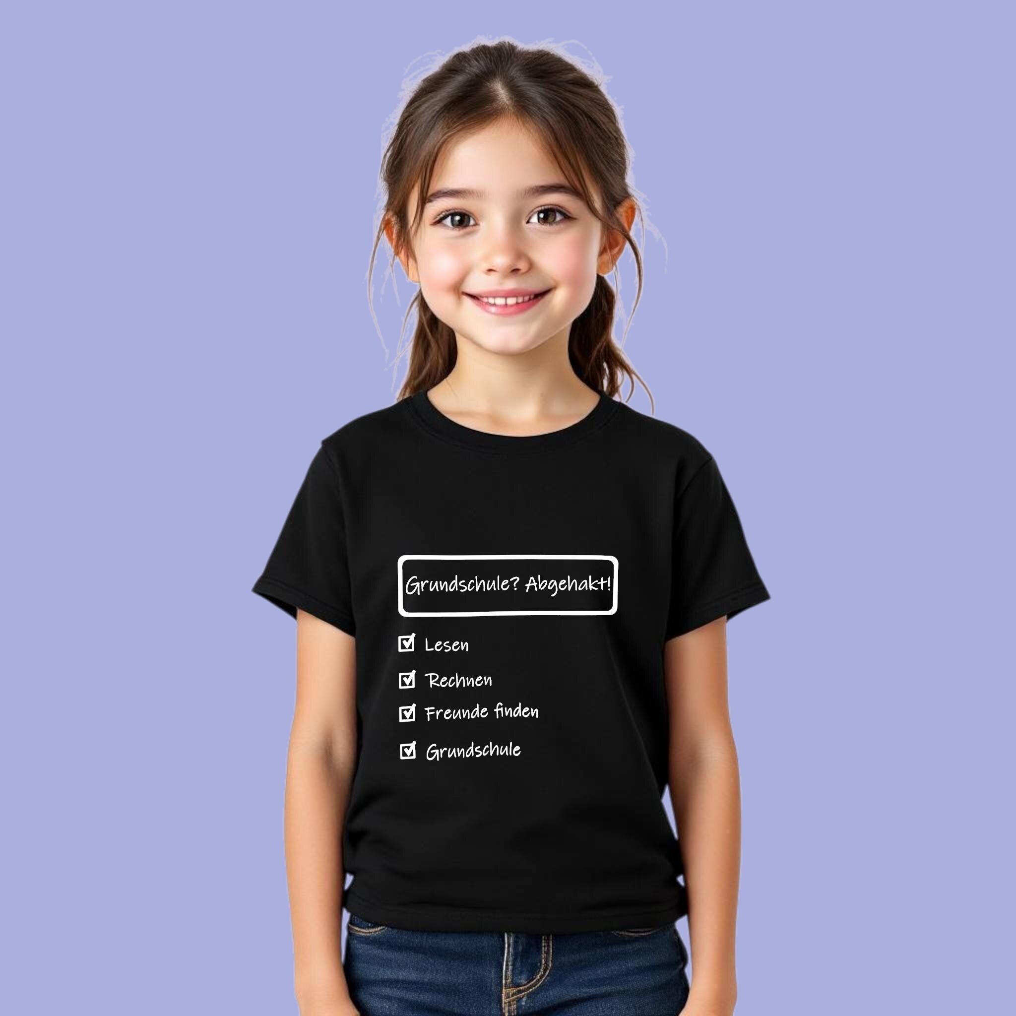 Grundschulabschluss T-Shirt „Grundschule? Abgehakt!“