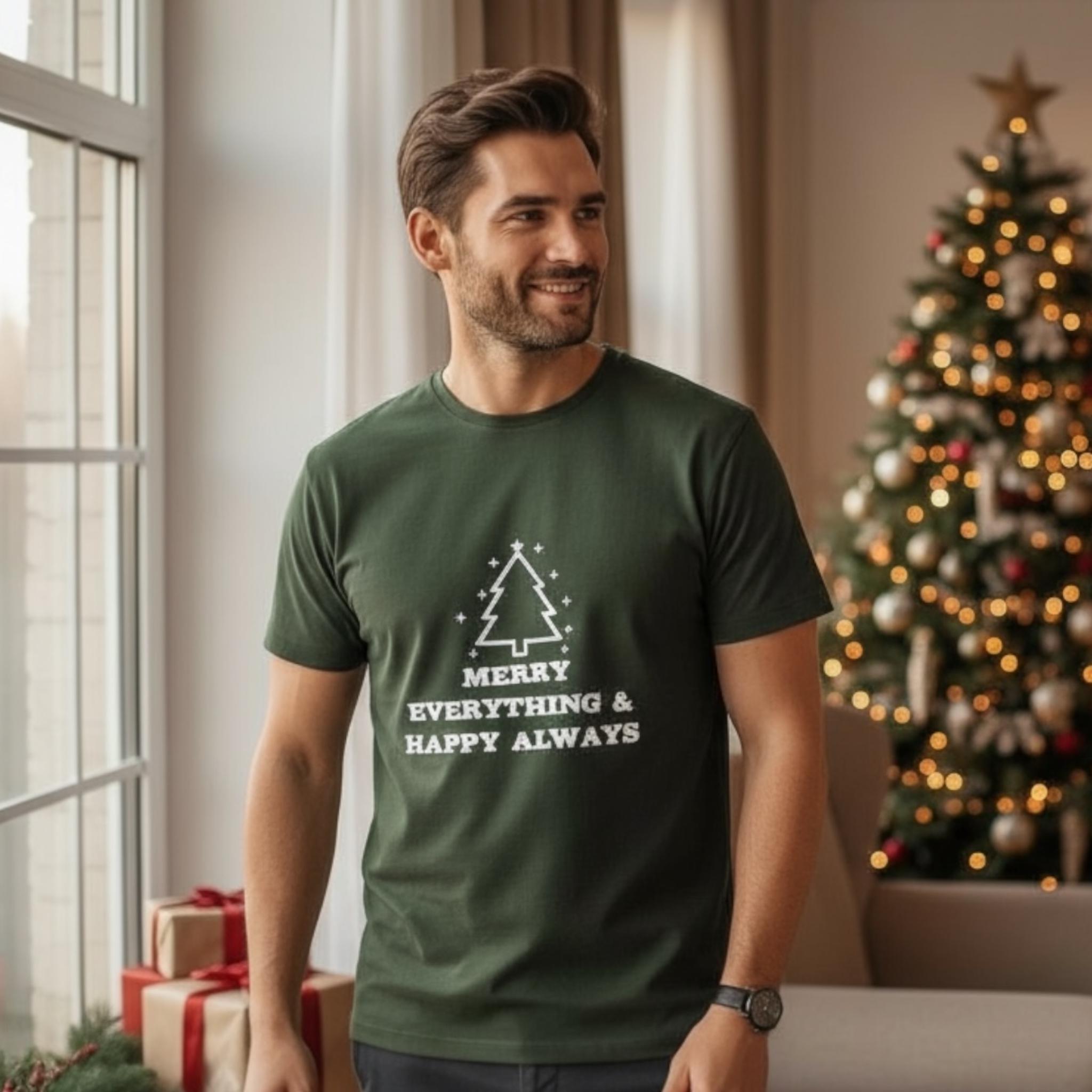 Merry Everything & Happy Always Weihnachts Herren T-Shirt