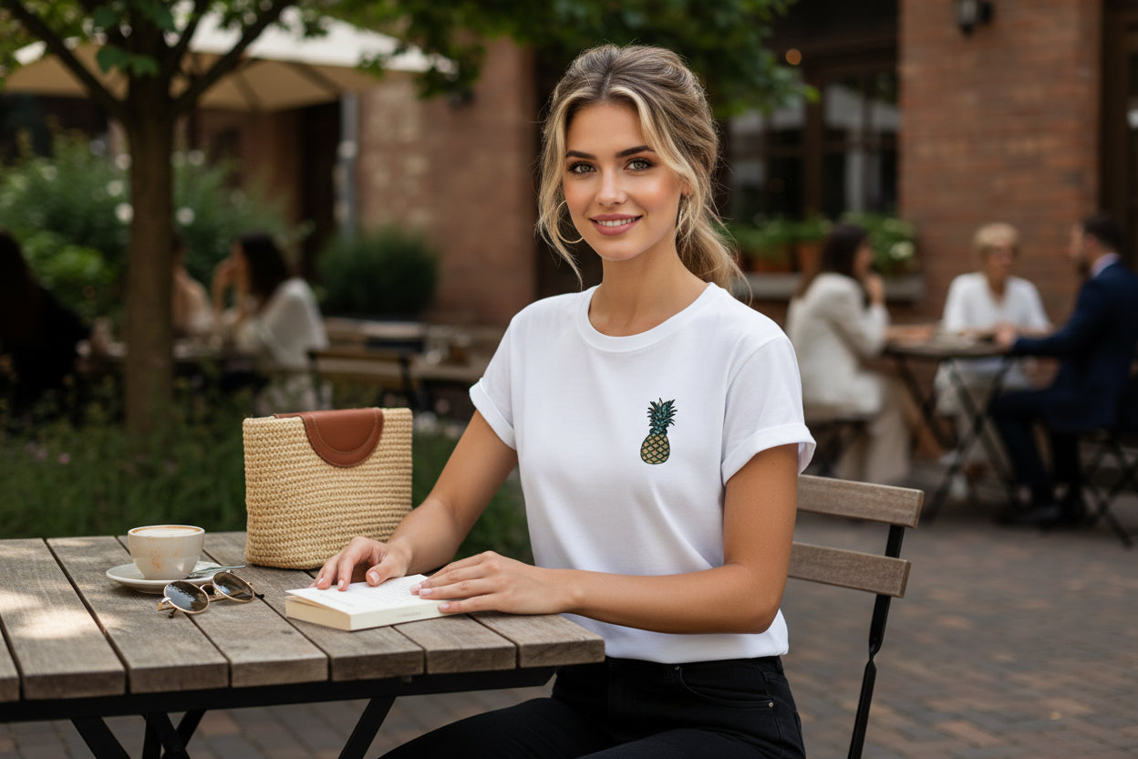 Damen Ananas T-Shirt