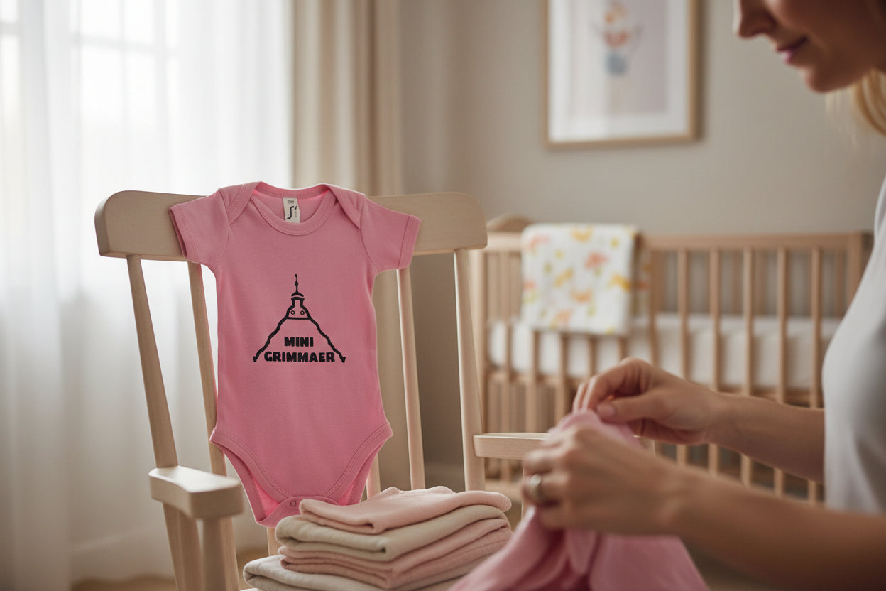 Baby Body „MINI GRIMMAER“– personalisierbar mit dem Stadtname
