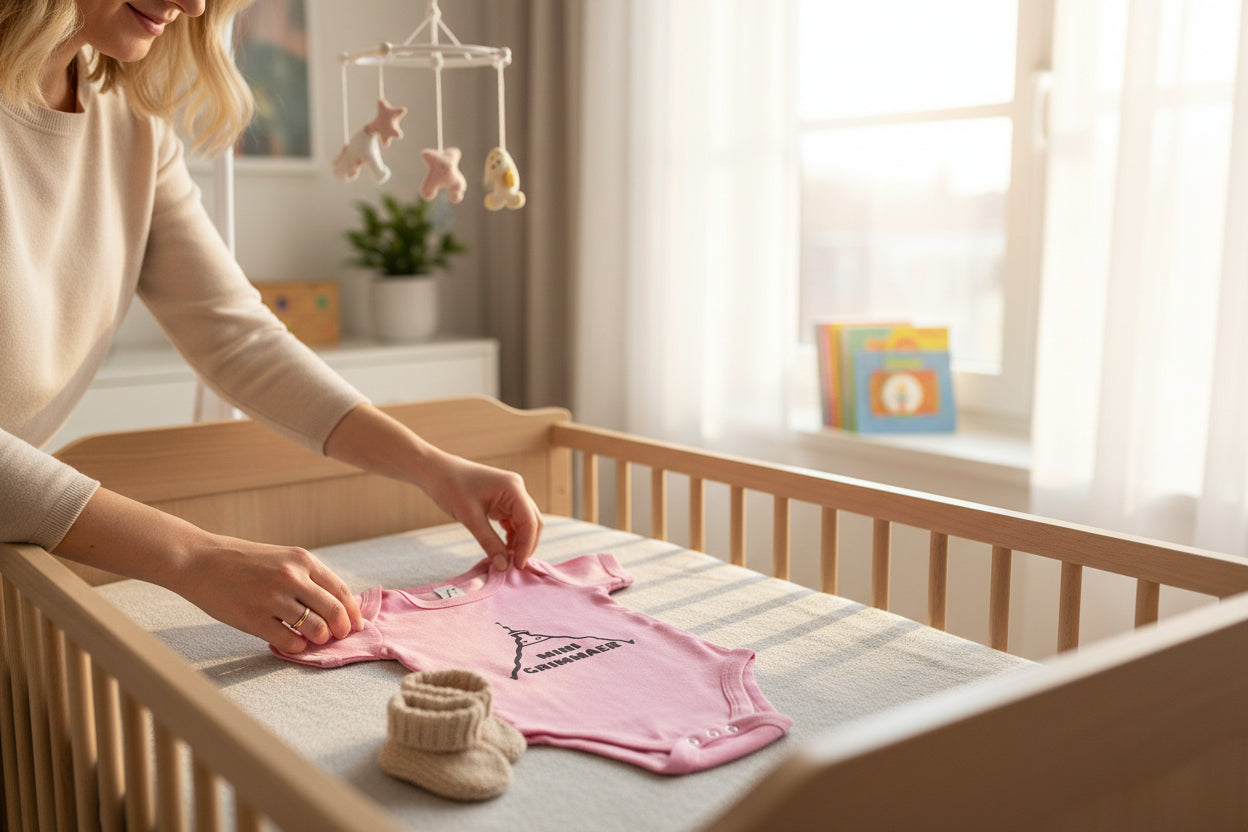 Baby Body „MINI GRIMMAER“– personalisierbar mit dem Stadtname