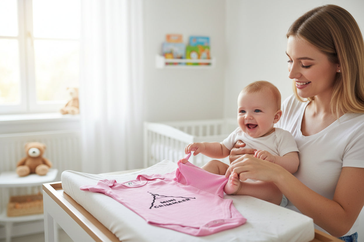 Baby Body „MINI GRIMMAER“– personalisierbar mit dem Stadtname