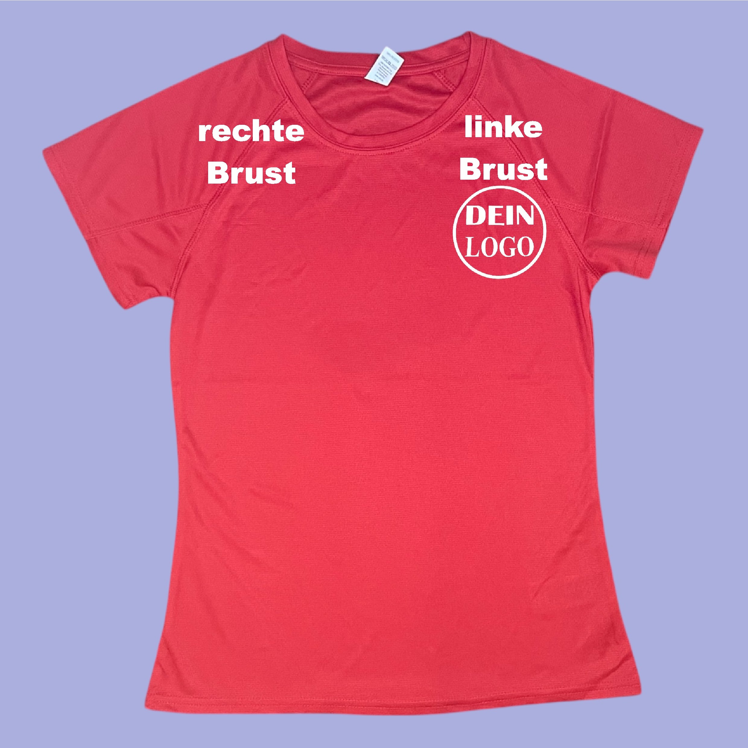 Frauen Trainingsshirt personalisiert mit Vereinslogo