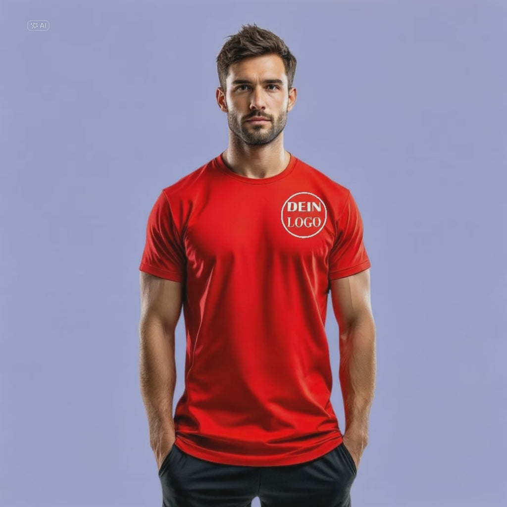 Männer Trainingsshirt personalisiert mit Vereinslogo