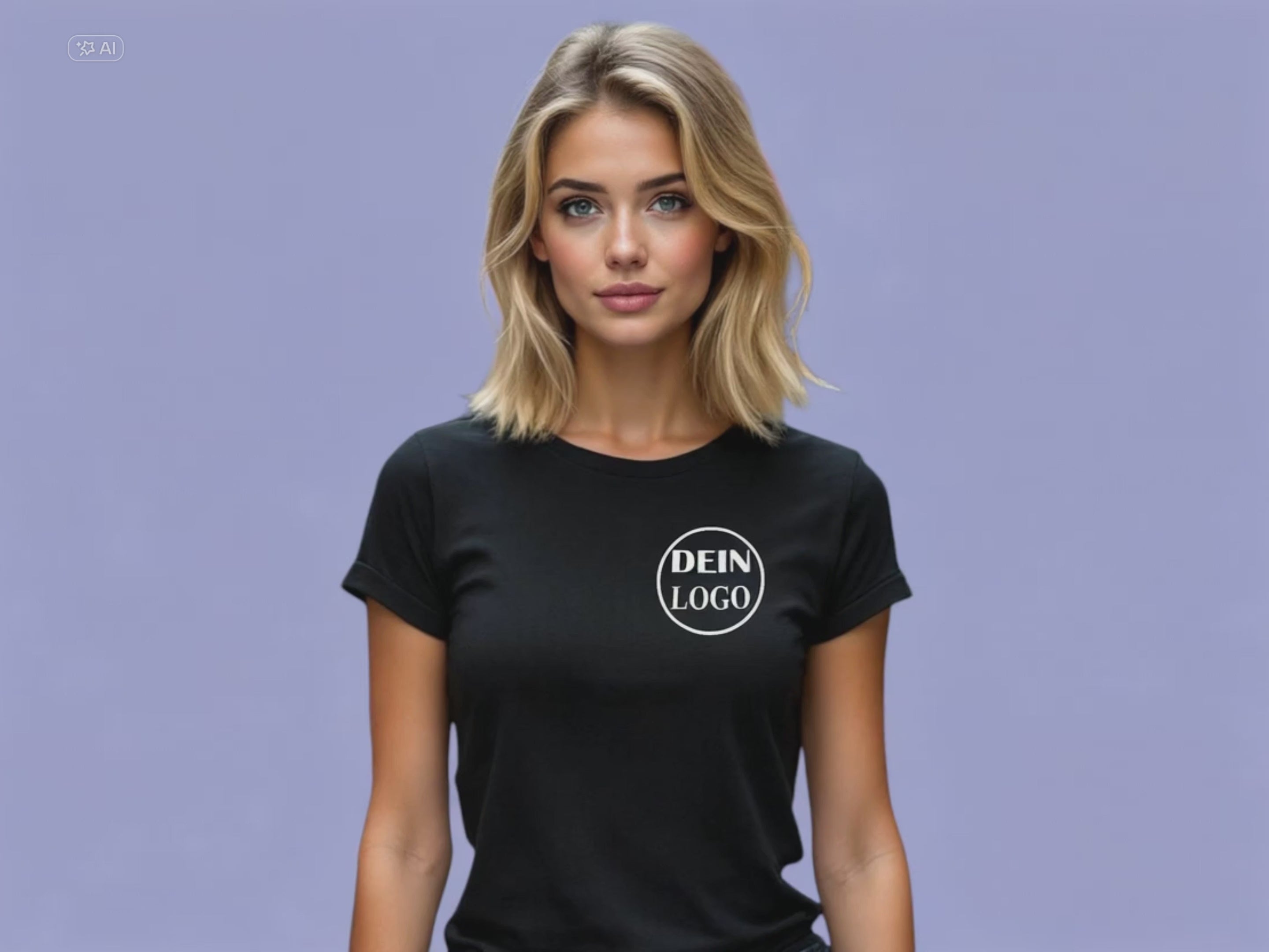 Vereins T-Shirt personalisiert mit Logo für Frauen