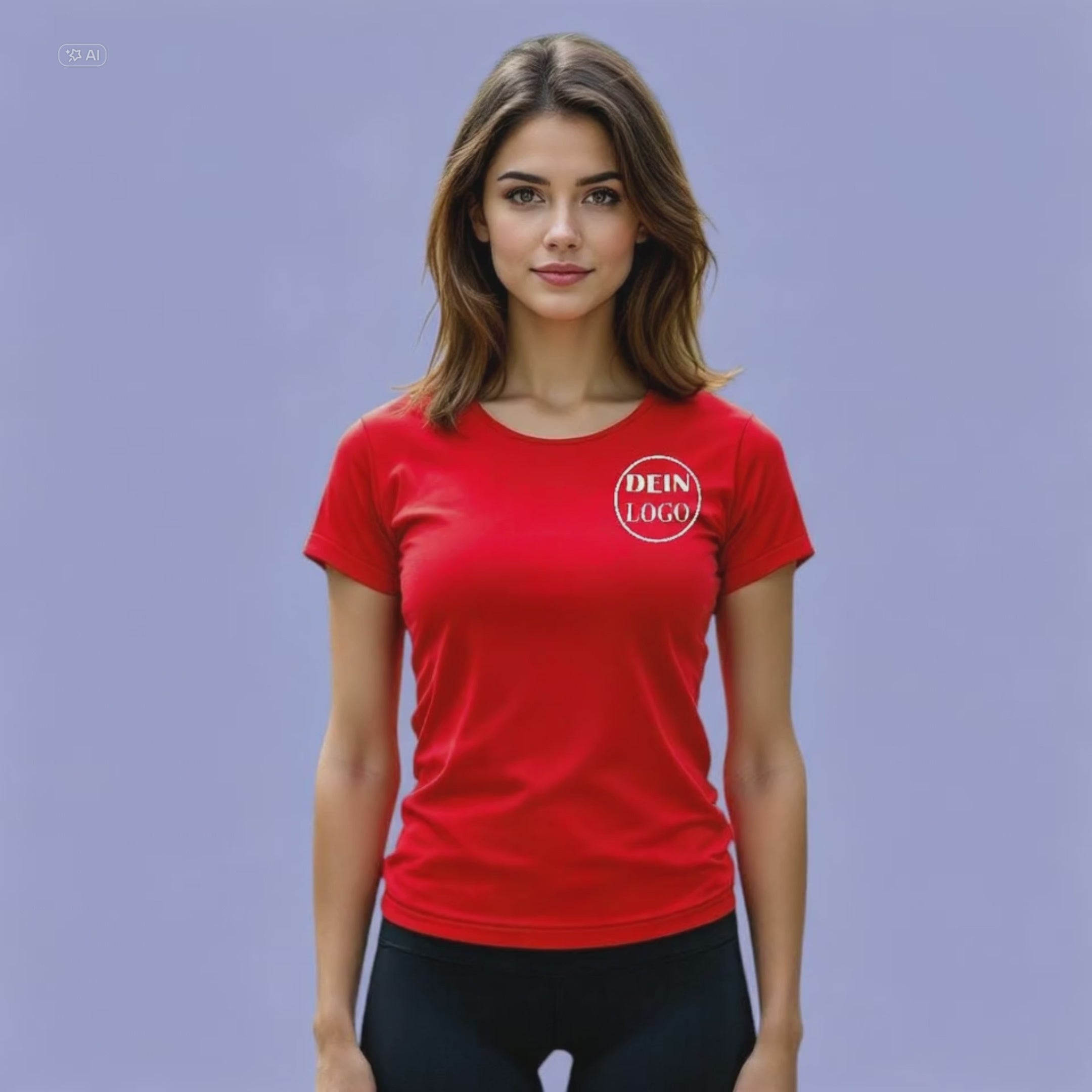 Frauen Trainingsshirt personalisiert mit Vereinslogo